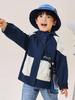 B.DUCK Boys' Hooded Windbreaker - 2025 Autumn Edition, Wear-Resistant, Fashionable Outdoor Jacket for Older Children