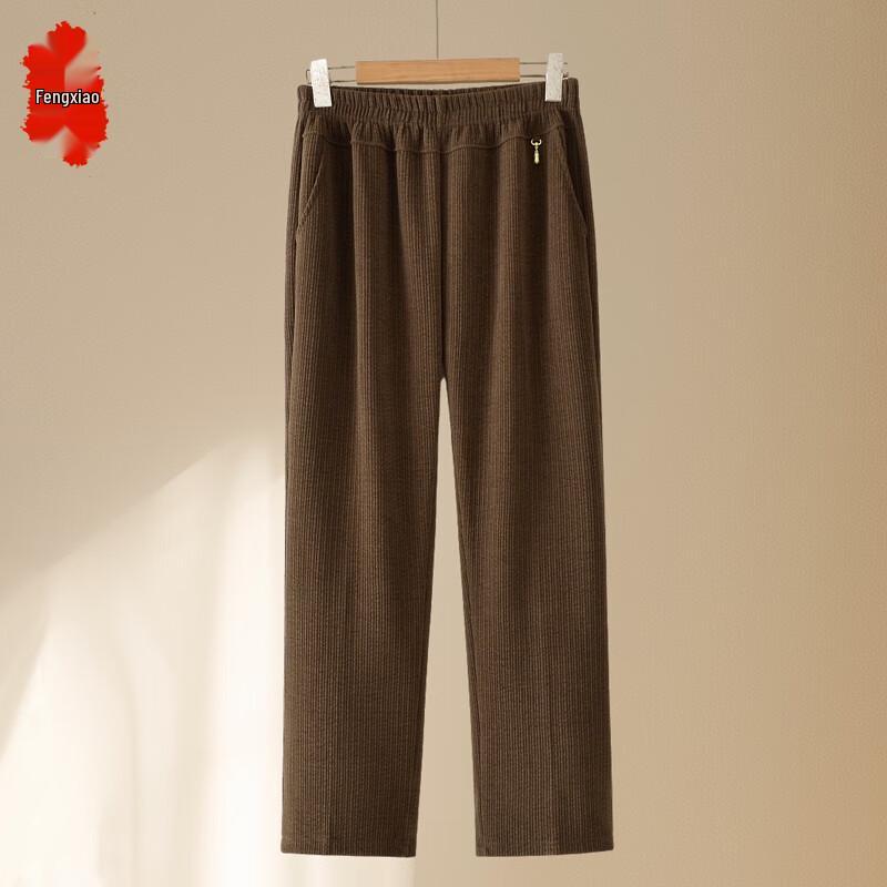 

Women s Mid-Aged Corduroy Straight-Leg Casual Pants 5XL