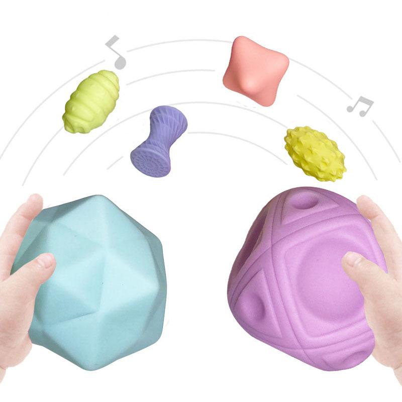 Baby Toys Tactile Play Ball Baby Games 0 12 Months Newborns Educational Sensory Development Toys Soft Touch Hand Grasping Ball