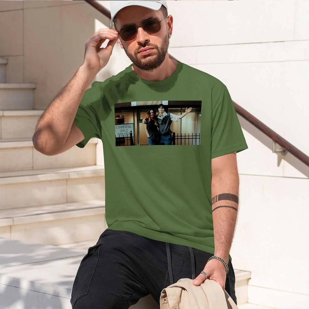 Requiem of Dreams 2026 fashion heavyweight hot selling retro printed pattern fun round neck T-shirt for daily comfort
