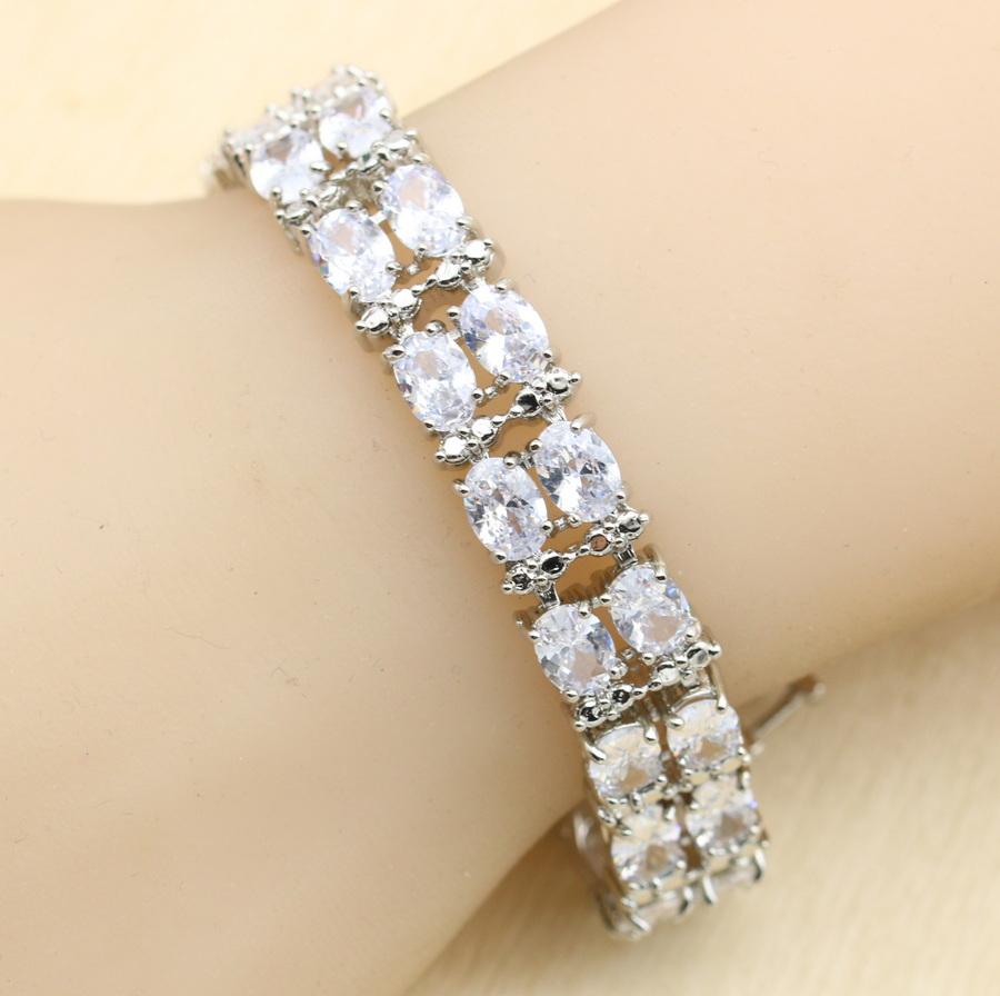 Blaues Halbedelstein-Dubai-Armband für Frauen Hochzeit Geburtstags-Schmuck