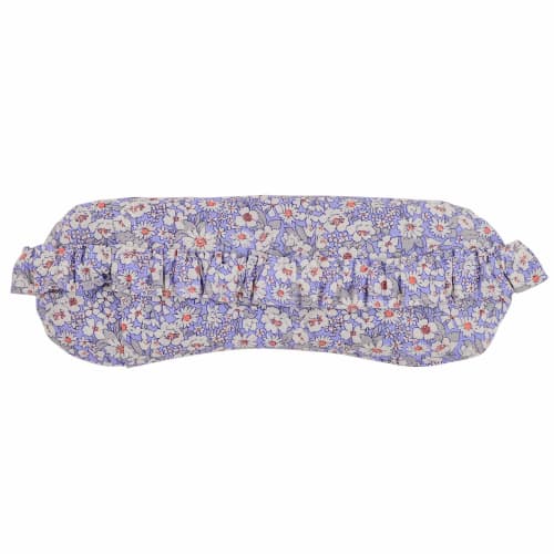 Koji Company Eye Mask, Azuki Bean Eye Pillow, Hot Flower, Made In Japan, Floral Print, Purple, 187405