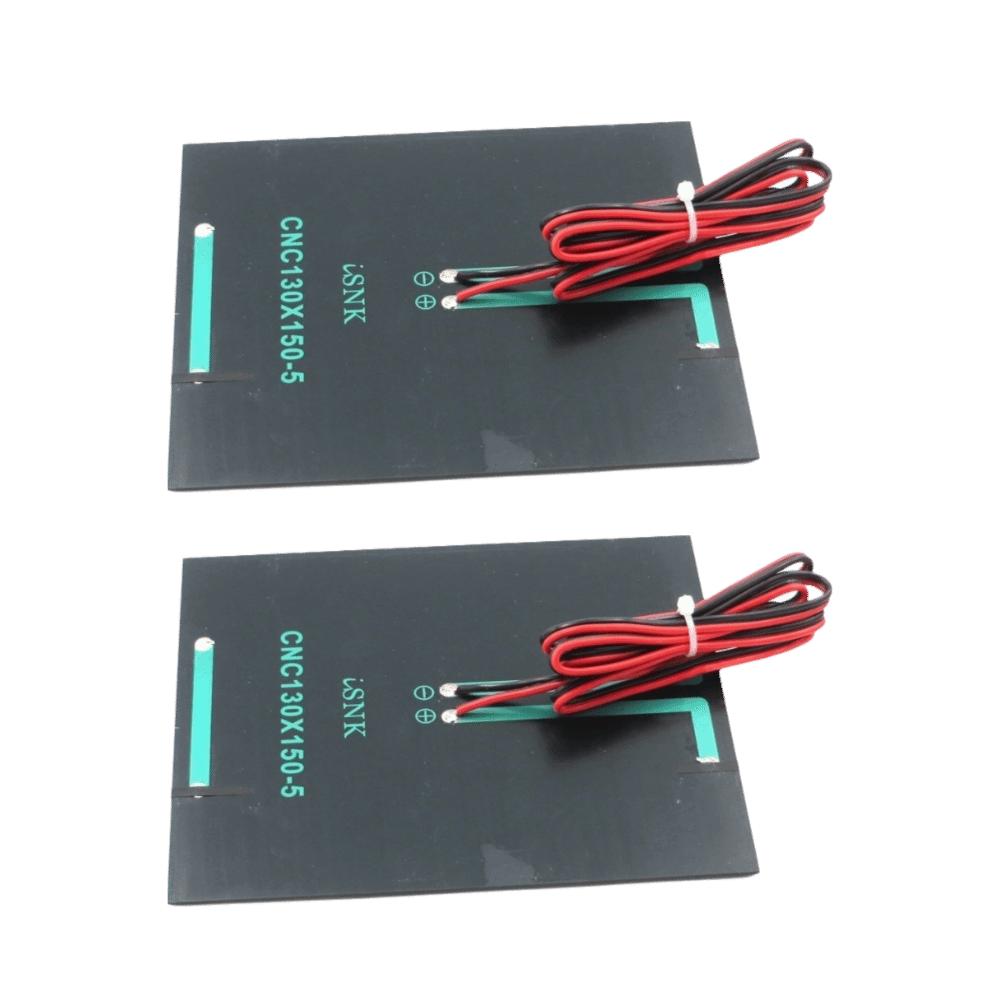 2pcs DC 5V 500mA Solar Panel Cell Module Mini Solar Panel Charger  Solar Lawn Lights