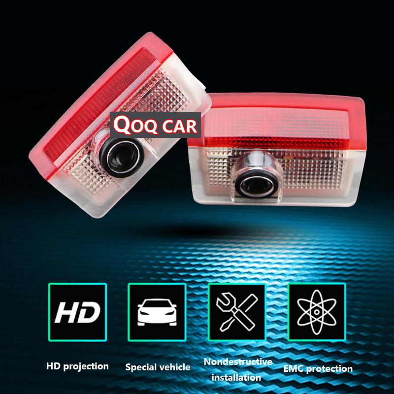 HTBFS1 For Mercedes Benz GLC Gle GlS ML GL A B M C E Class Led Car Door Logo Welcome Shadow Light Laser Projector Ghost Atmosphere Lamp