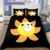One Piece Jolly Roger Logo Pattern Bedding Quilt Set Quilt Cover Pillowcase Home Birthday Gift(1 * duvet cover + 2 * pillowcase, without core)