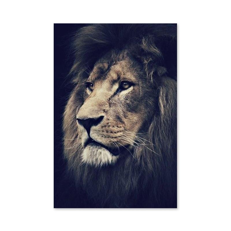 Abstract Animal Lion Canvas Poster Printing Modern Painting Wall Art Picture for Living Room Home Decoration Gift Cuadros