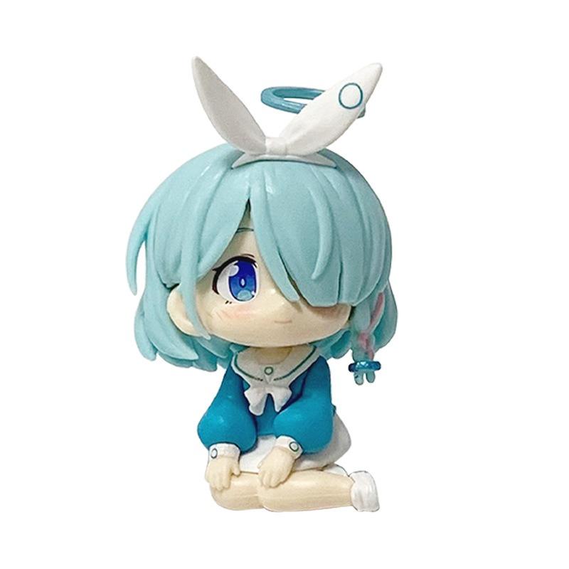 

Game Blue Archive Arona Q-Version Kawaii Joint Mobility Action Figurine Pvc Mode Plaything Doll Table Decoration Collection Christmas Gifts