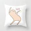 Luxury Home Decor Cushion Cover Office Sofa Cushion Cover Cartoon Animal Hedgehog Dog Pattern Pillow Cover
