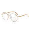 Multifocal Progressive Anti Blue Light Reading Glasses Fashion Women Men Metal Near and Far Double Use Presbyopic Eyewear
