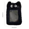 Soft Plush Photocard Holder ID Credit Case with Keychain Cartoon Pendant 3 Inch Photo Card Holders Card Protector School