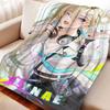 Cartoon Warm Soft Flannel Blanket Cover Anime Wuthering Waves Lynae Blanket Multifunctional Decor Home Universal Blanket