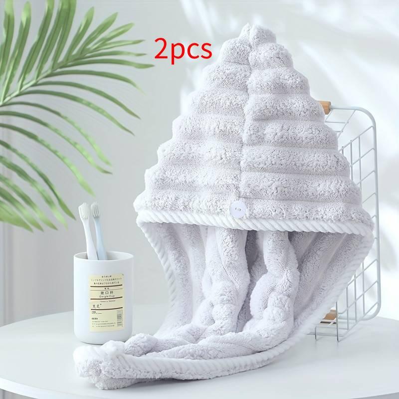 Hair Drying Towel Strong Absorbent Quick Drying Hair Cap Microfiber Hair Towel Dry Hair Cap