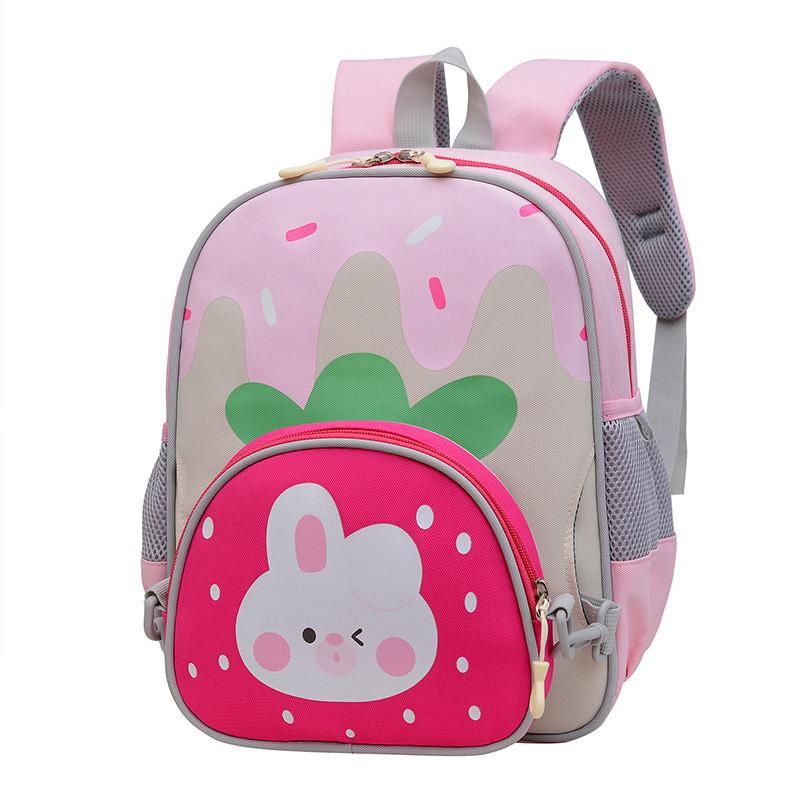 Large Capacity Lightweight Nylon Kindergarten Backpack For Kids With Breathable Design