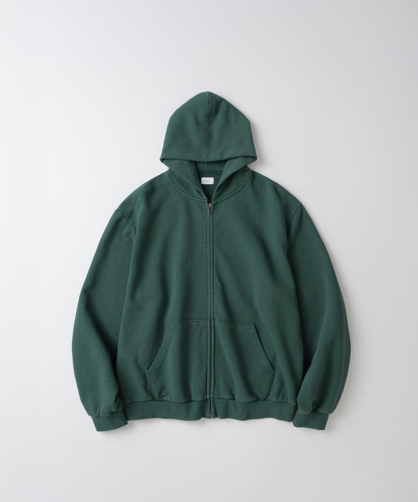 Whagi Vintage Zip Sweat Hoodie (Vintage D.Green)