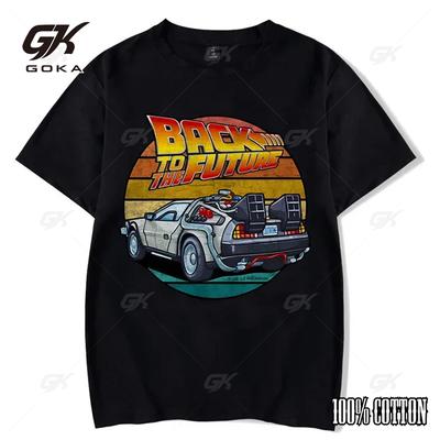 Back To The Future Cotton T Shirt Men Casual Tshirts Women Fashion T-shirt Casual Clothing Tops Tee Cool Car T Shirt Camiseta