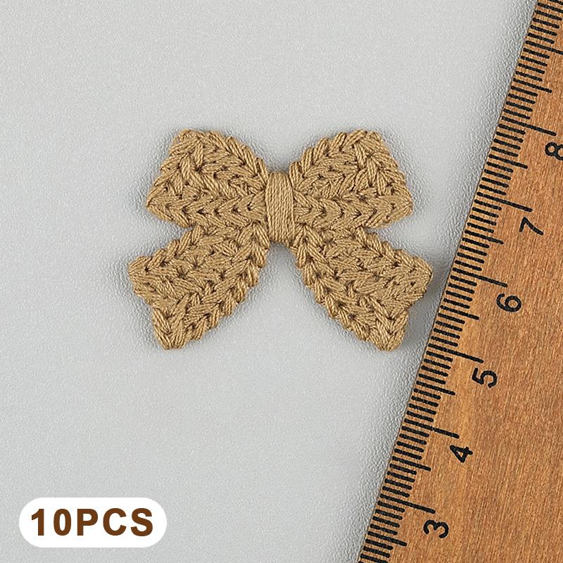10Pcs 3.6Cm Embroidered Bow Tie Scrapbooking Diy Sewing On Patches Home Decoration Accessories Ornament Supplies