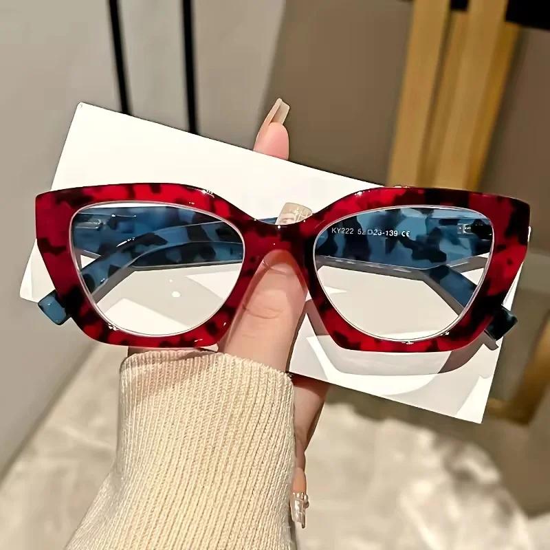 Fashion New Printed Full Frame Reading Glasses Neutral Luxury High Definition Anti Blue Light Eye Protection Presbyopia Glasses