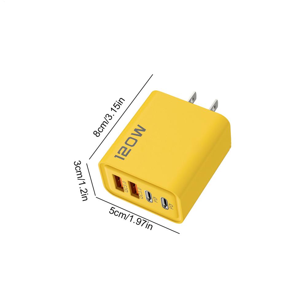 

120W 3.0 USB Fast Phone Charger Type C Quick Charge Charging Adapter for Phone EU/US Plug US