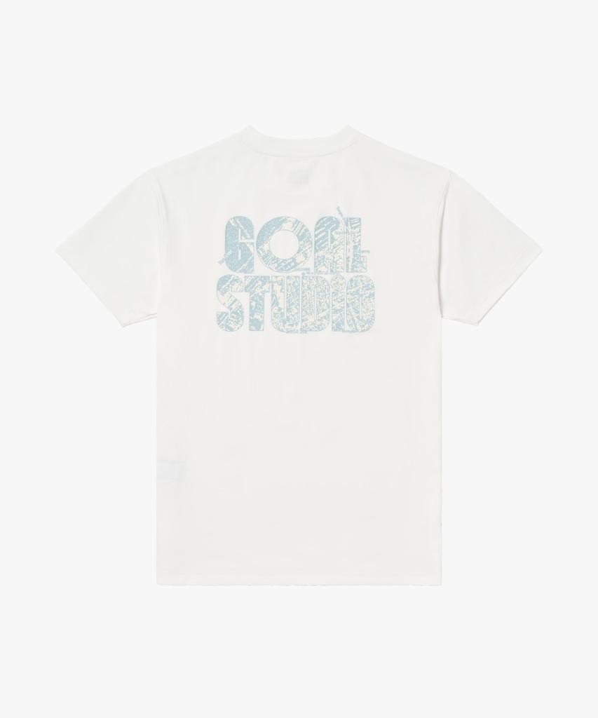 GOALSTUDIO Map Logo Airdry Tee-Off White