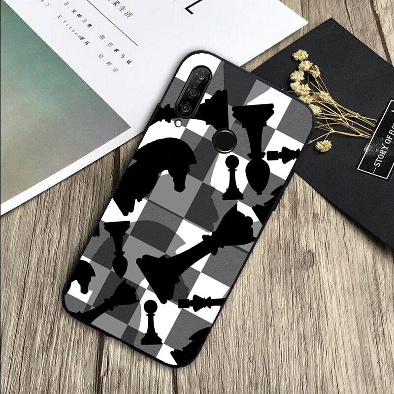 Chess Board For Huawei Nova 11 9 10 SE Y70 Y60 Y90 Y61 Y91 Y73 Y72 12i 11i 8i P30 P40 Lite P60 Pro Case