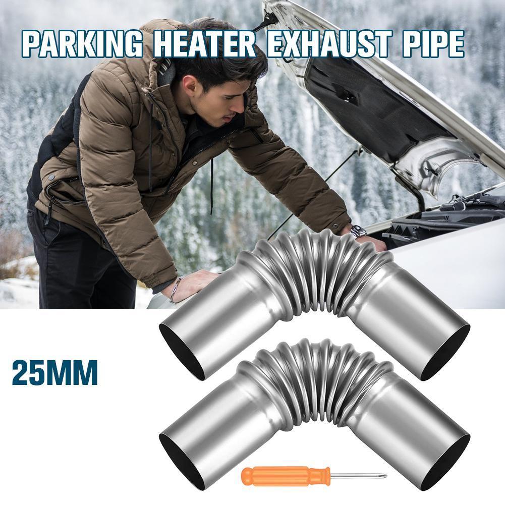 1set 60mm Elbow Air Diesel Parking Heater Exhaust Pipe Connector with Clamp for Webasto Diesel Boat Heater