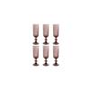 Lot de verres à vin - Home ESPRIT - 6 pièces - Rose - 12,41x13,65x14,39 cm - Multicolore - Taille unique