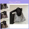 Bolsa de Ombro Tote Elegante e Moderna com Estampa de Leopardo nas Cores Marrom Escuro e Cáqui