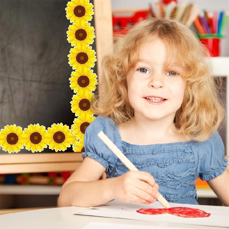 10m Adhesive Bulletin Border Trim Flowers Bulletin Board Borders Classroom Borders Decorative Borders for Whiteboard