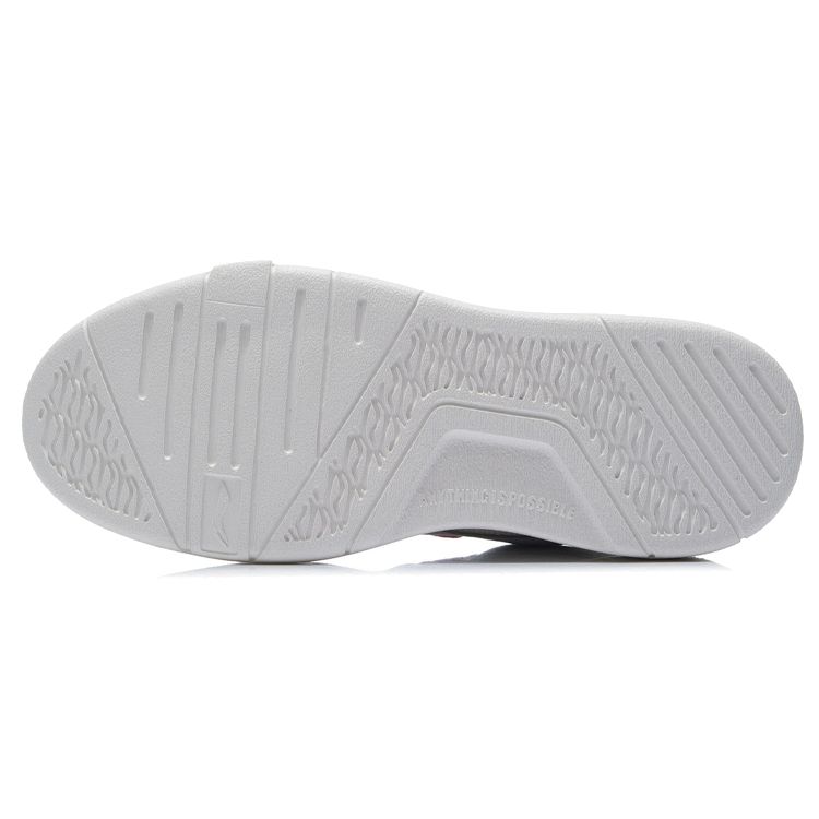 Li Ning We Wu Color Block Bequeme Klassische Lässige Low Top Skateschuhe Damen Sneaker Weiß Blau AGCR156-3