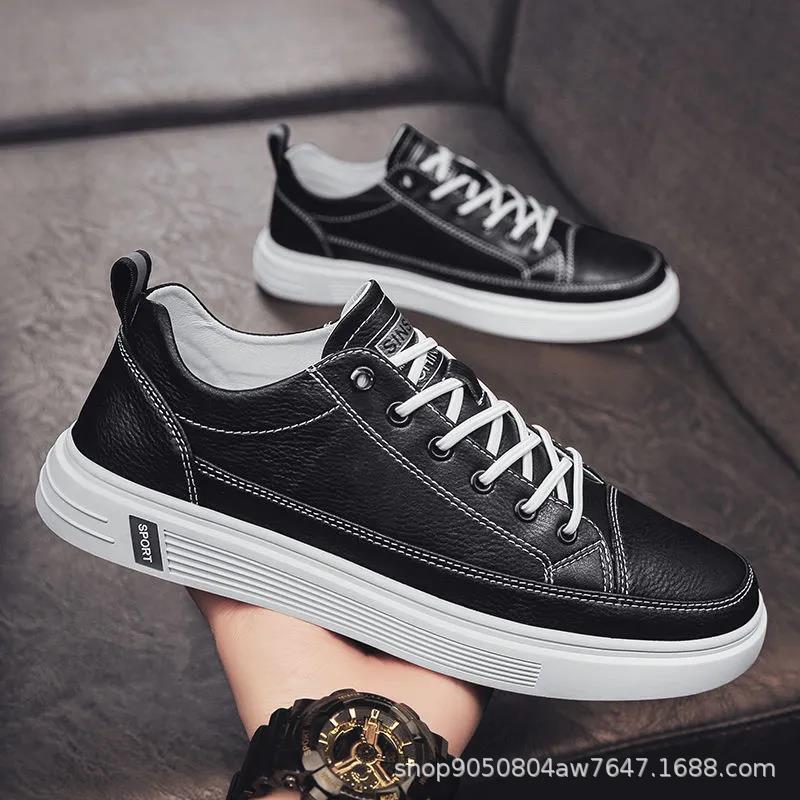 CM spring new business leather shoes men s versatile casual lightweight soft-soled men s board shoes 44