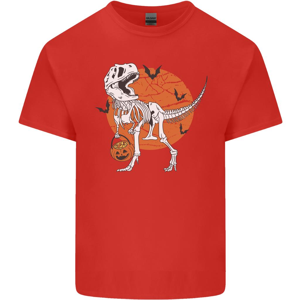 Dinosaur Halloween TRex Unisexs Light Cotton TShirt