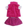 סט ז'קט בן שלושה חלקים ואביזרים לבובת American Girl בגודל 18 אינץ'