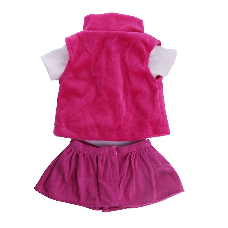סט ז'קט בן שלושה חלקים ואביזרים לבובת American Girl בגודל 18 אינץ'