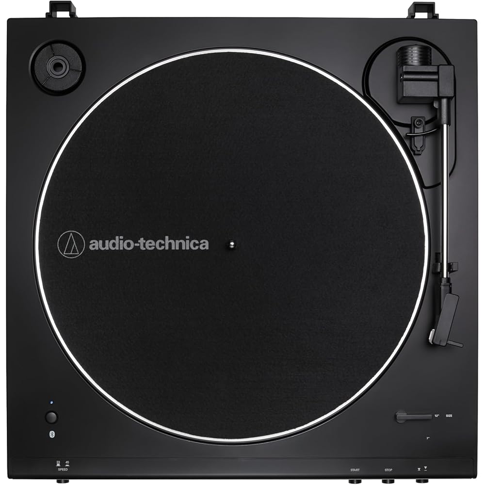 Audio-Technica AT-LP60XBT Fully Automatic Record Player, Bluetooth Compatible, Gloss Black