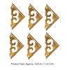 8pcs 1.2in Box Corner Protector Brass Table Corner Guard Vintage Short Side Corner Guard  Cabinet