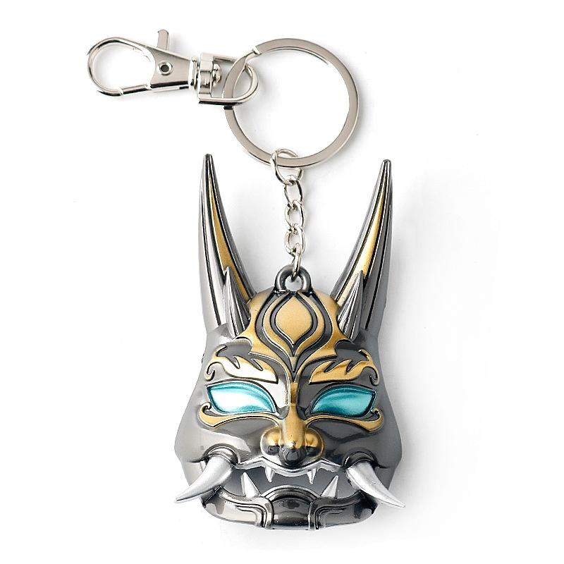 Genshin Impact Porte-clés Collier en alliage Tartaglia Xiao Accessoire Cosplay