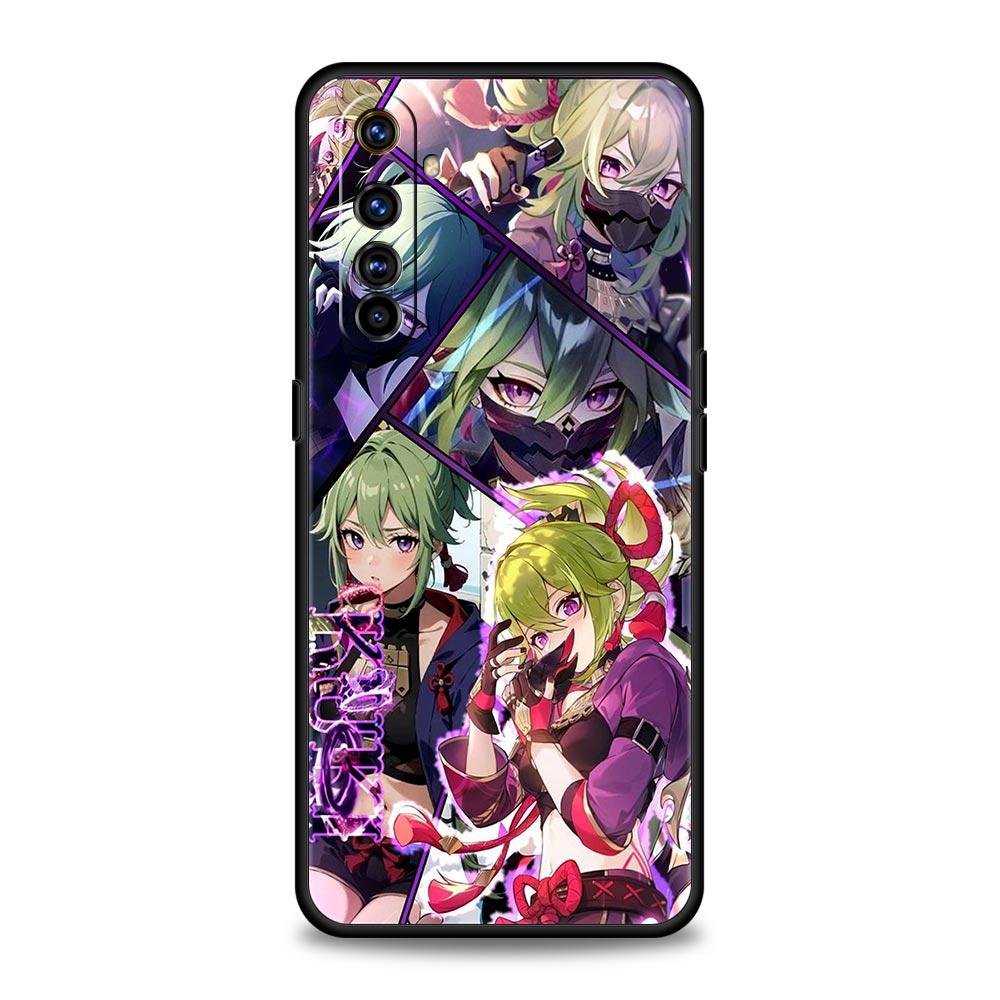 For Realme GT Neo 2 3 3T 5 Phone Case 12 11 5G 10 9 8 5G 7 6 GT5 GT3 GT2 Pro C21 C11 C25 C35 Cover Genshin impact ayato wanderer