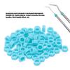 100pcs Dental Code Ring Silicone Instrument Code Circle Autoclavable Dentists Material