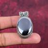 Shungit Hänge, 925 Massivt Sterling Silver Ädelstenssmycken, Handgjort Hänge, För Thanksgiving