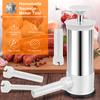 Manual Sausage Stuffer 2.2 LBS Stainless Steel Vertical Sausage Maker Machine with 4 Filling Tubes Household Meat Stuffing Tools