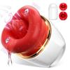 10 Licking Mode Soft Licking Sucking Vibrator Clitoral Licking Sex Toys Clitoral Stimulation Big Mouth Vibrator Tongue Toy Nipple Vibrator for Women