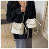 IELGY Summer Diamond Embroidered Bucket Bag All-Match Chain Crossbody Bag