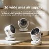 Portable Rechargeable USB Wall Hanging Fan Remote Control Folding Shaking Head Fan with Nightlight Air Cooler Household