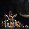 Metall Hand Spinner 6 Arm - Dekompression Fidget Spielzeug EDC Gadgets Angst Stressabbau für Erwachsene Kinder Antiestres Juguete
