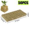 50/300Pcs Cube Rock Wool Starter Plugs Planting Block Garden Seedling Grow Plug Soilless Substrate Pots Hydroponics Cuttings