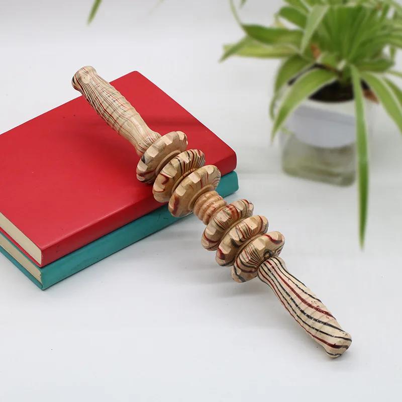 

1Pc Wood Slimming Scraping Guasha Tool Anti Cellulite Body Sculpting Massage Roller for Muscle Pain Relief Blood Circulation