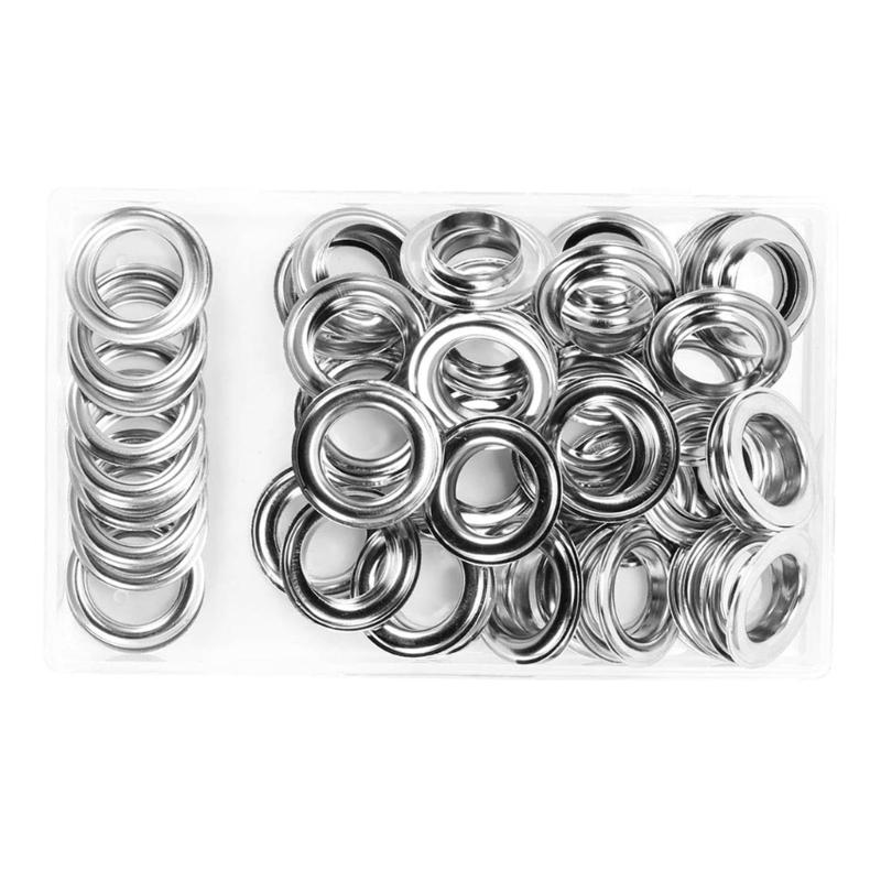 20mm Silver Eyelet and Eyelet Punch Die Tool Set Metal Button for Leathercraft 1