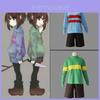 Schitterend Undertale Frisk Chara cosplaykostuum, perfect voor elke gelegenheid.