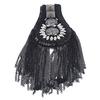 Men Shoulder Badge Corsage Flower Punk Style Metal Tassel DIY Chain Tassel Clothing Accessories Luggage Shoulder Badge