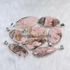 Pink Rhodochrosite Gemstone Pendant Bezel Pendant Sterling Silver Pendant Mix Shape Rhodochrosite Pendant Necklace Handmade Pendant Girls Pendant